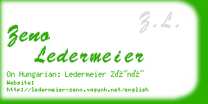 zeno ledermeier business card